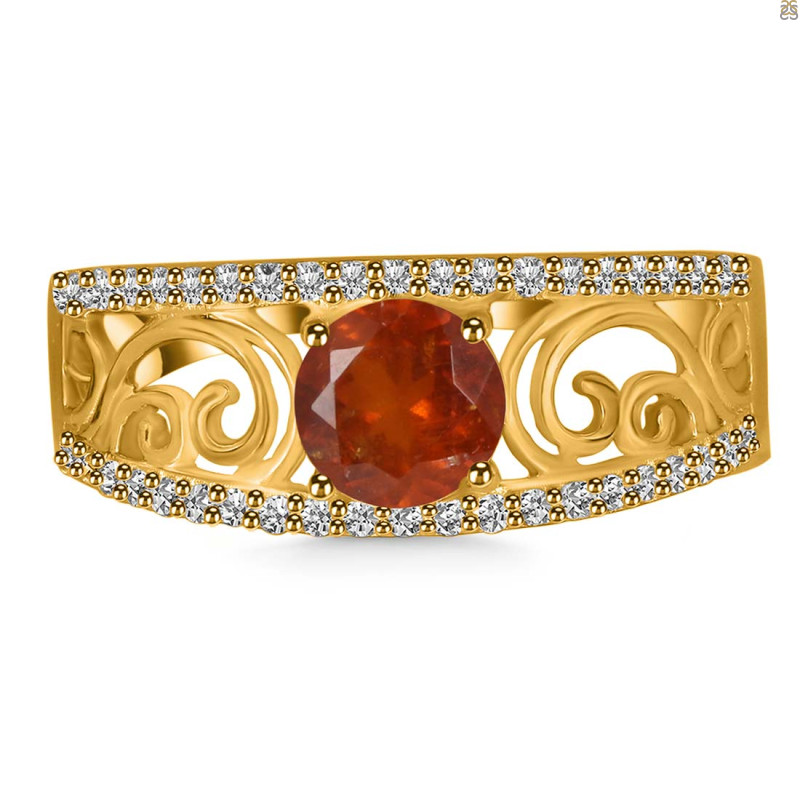 Kyanite (Orange) Ring KYN-RDR-375-O.