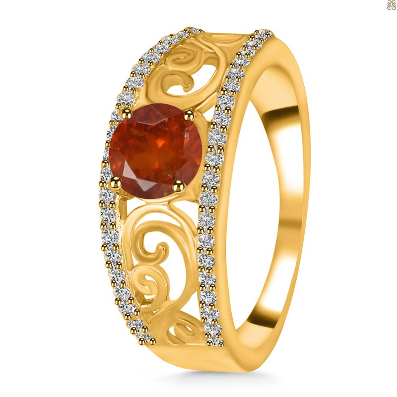 Kyanite (Orange) Ring KYN-RDR-375-O.