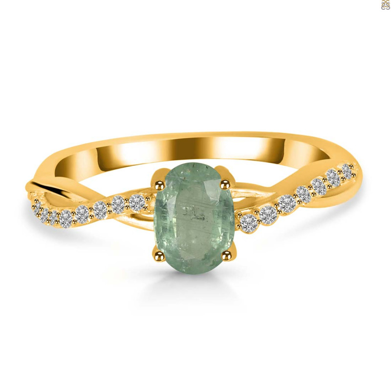 Kyanite (Green) Ring KYN-RDR-376-G.