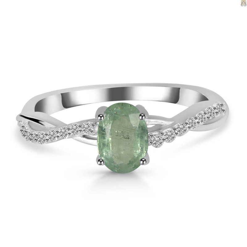 Kyanite (Green) Ring KYN-RDR-376-G.