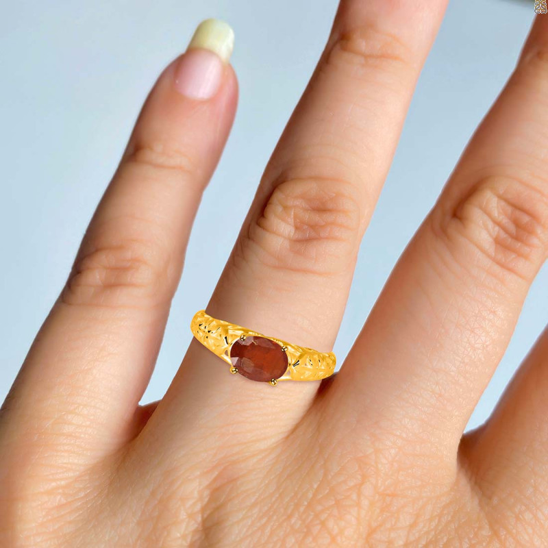 Kyanite (Orange) Ring KYN-RDR-385-O.