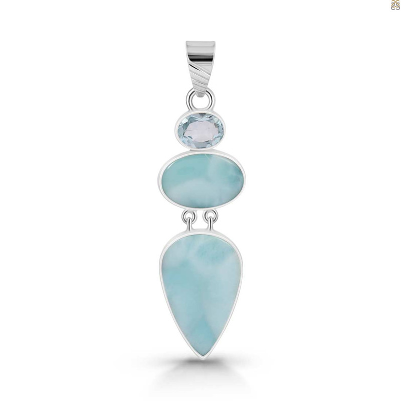 Larimar Pendant-2SP LAR-1-325