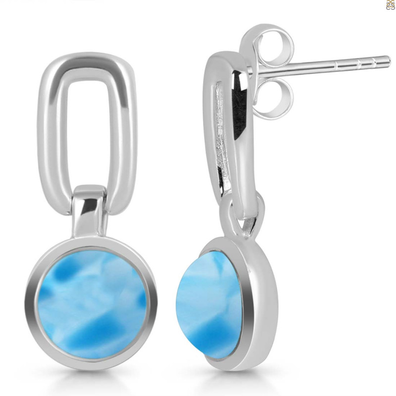 Larimar Earring