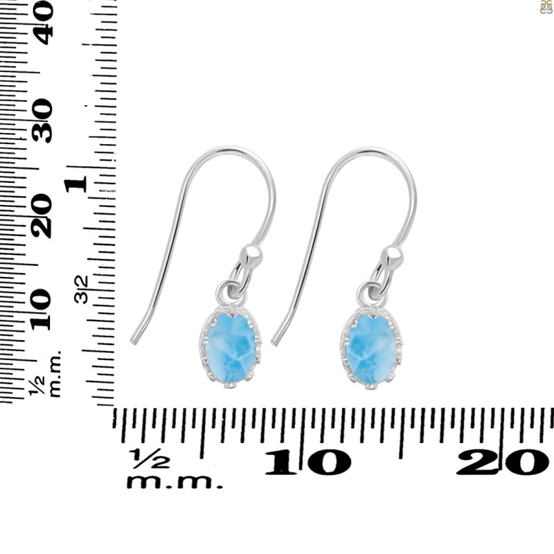 Larimar Earring LAR-RDE-1009.
