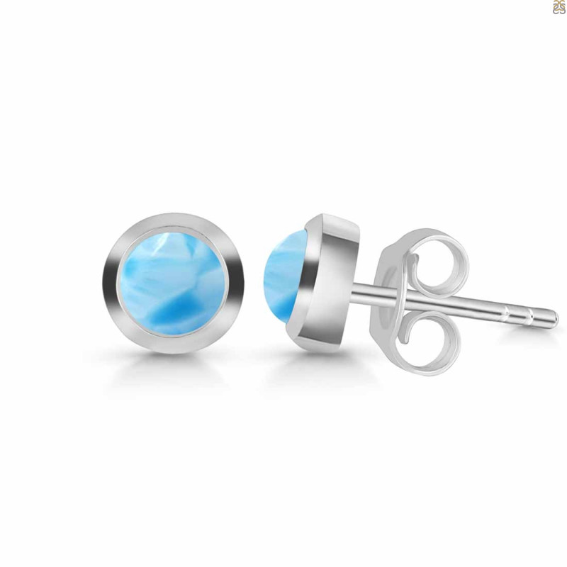 Larimar Stud Earring LAR-RDE-1072.