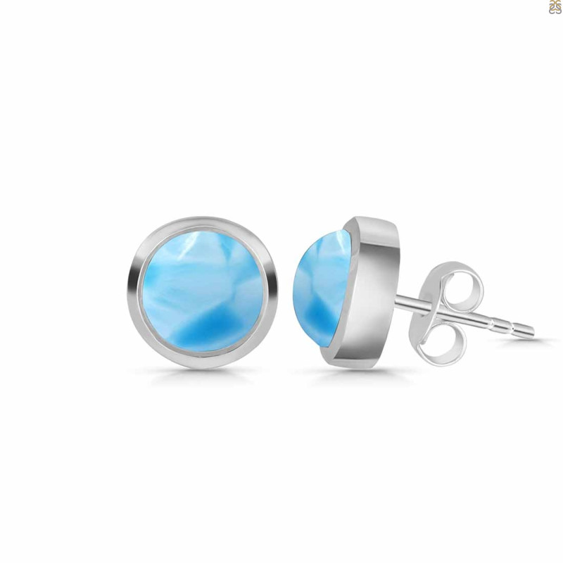 Larimar Stud Earring
