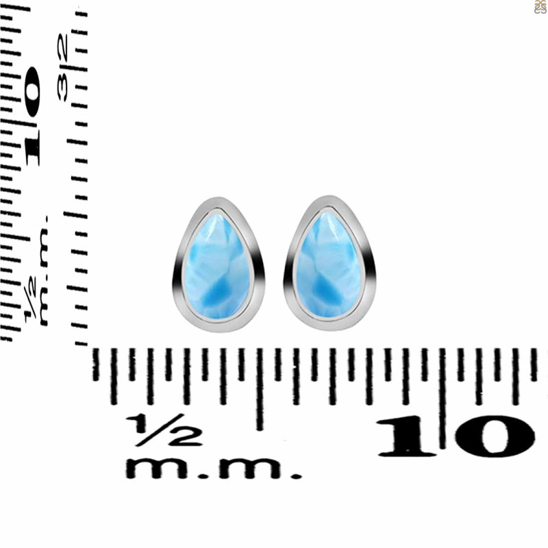 Larimar Stud Earring LAR-RDE-1106.