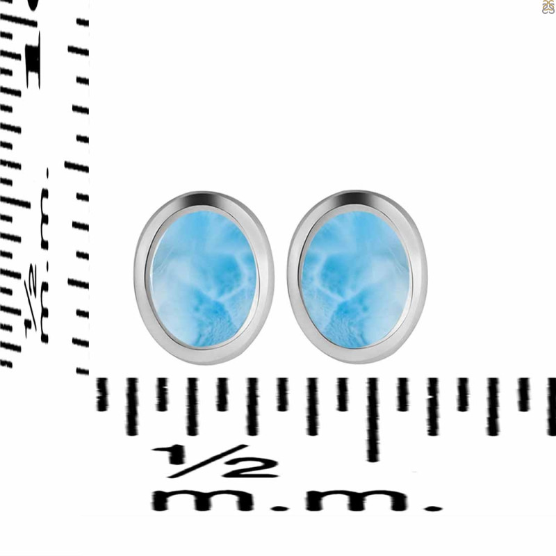 Larimar Stud Earring LAR-RDE-1107.