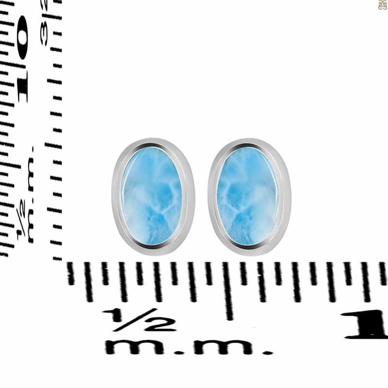 Larimar Stud Earring LAR-RDE-1108.