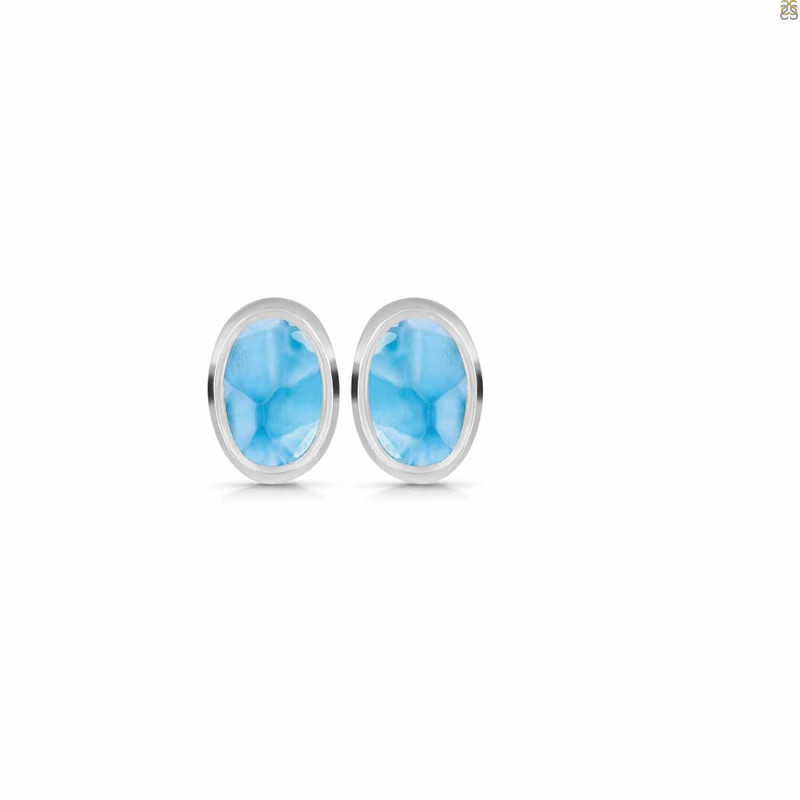 Larimar Stud Earring LAR-RDE-1112.