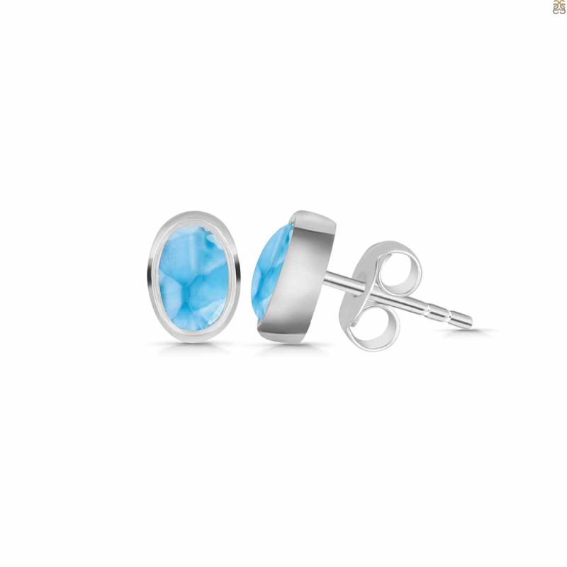 Larimar Stud Earring LAR-RDE-1112.