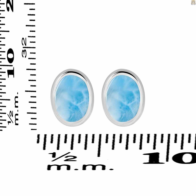 Larimar Stud Earring LAR-RDE-1113.