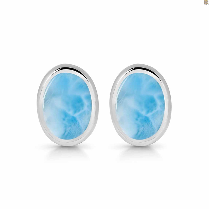 Larimar Stud Earring LAR-RDE-1113.