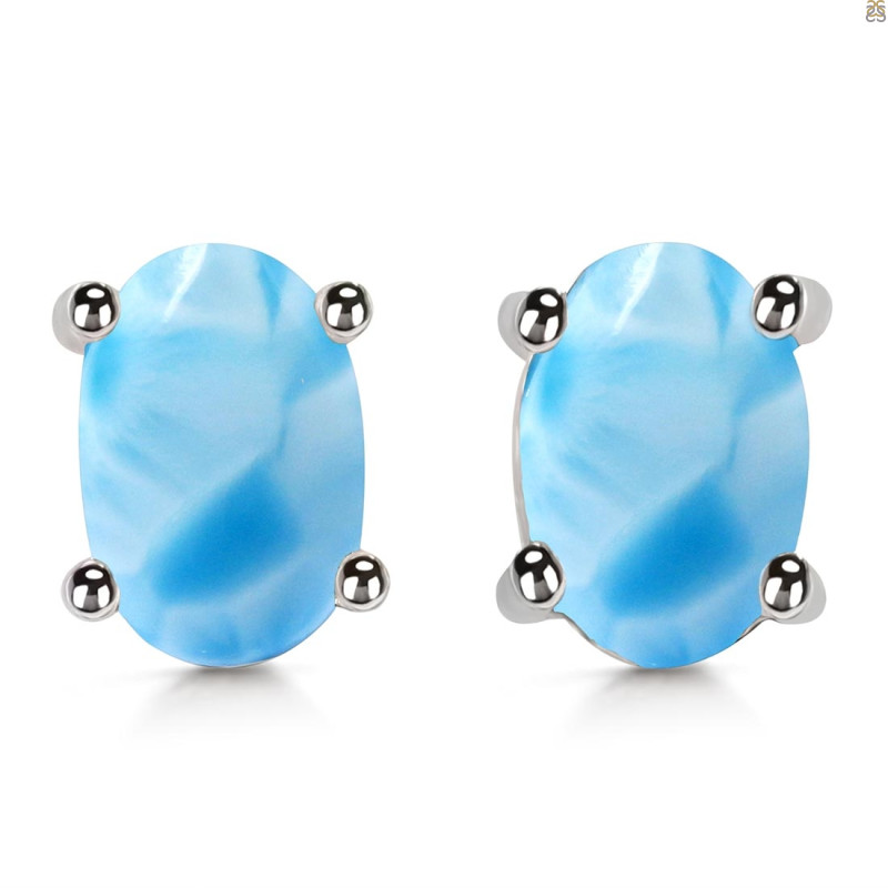 Larimar Stud Earring LAR-RDE-1143.