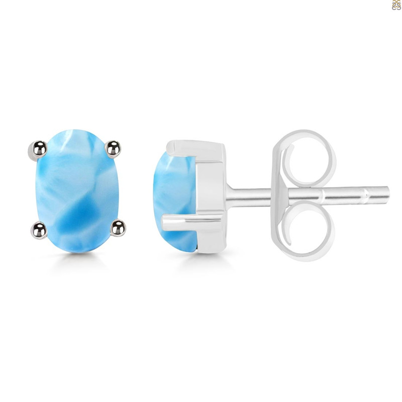 Larimar Stud Earring LAR-RDE-1143.