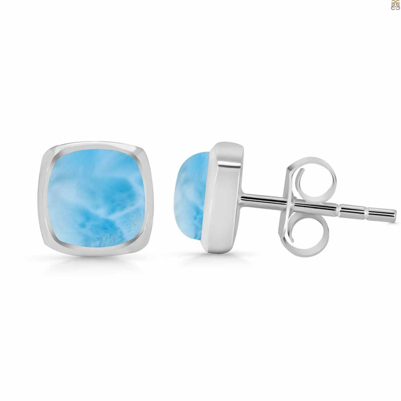 Larimar Stud Earring