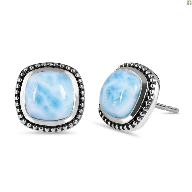 Larimar Stud Earring