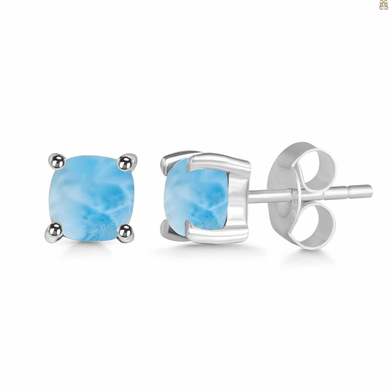 Larimar Stud Earring