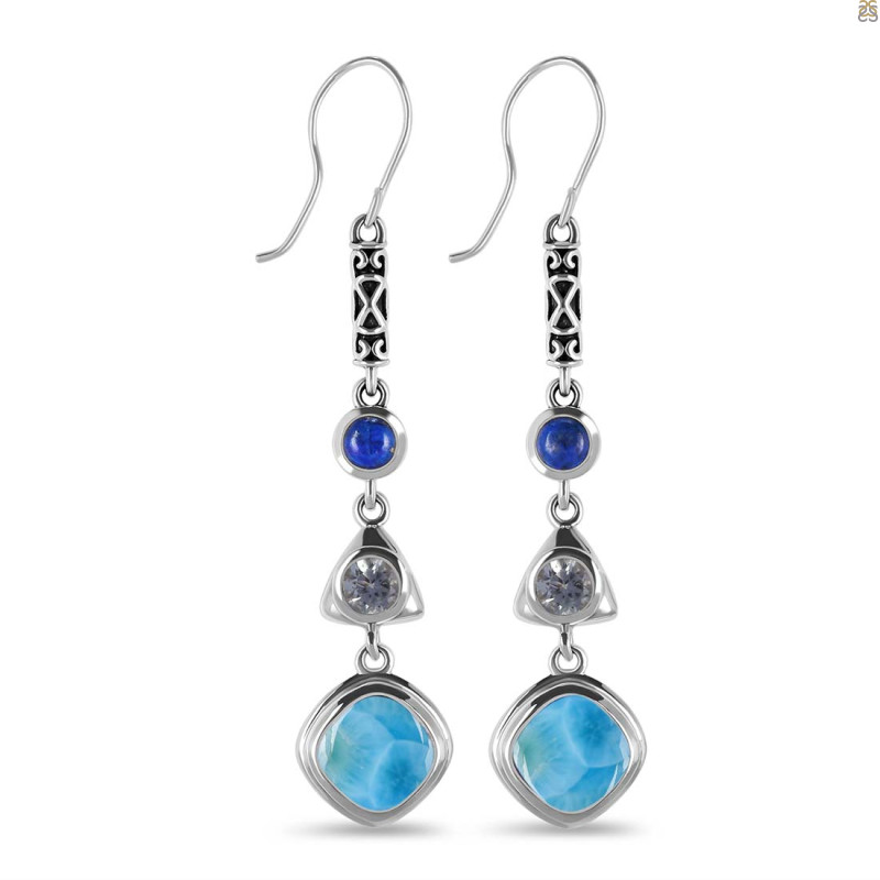 Larimar & Blue Topaz Earring