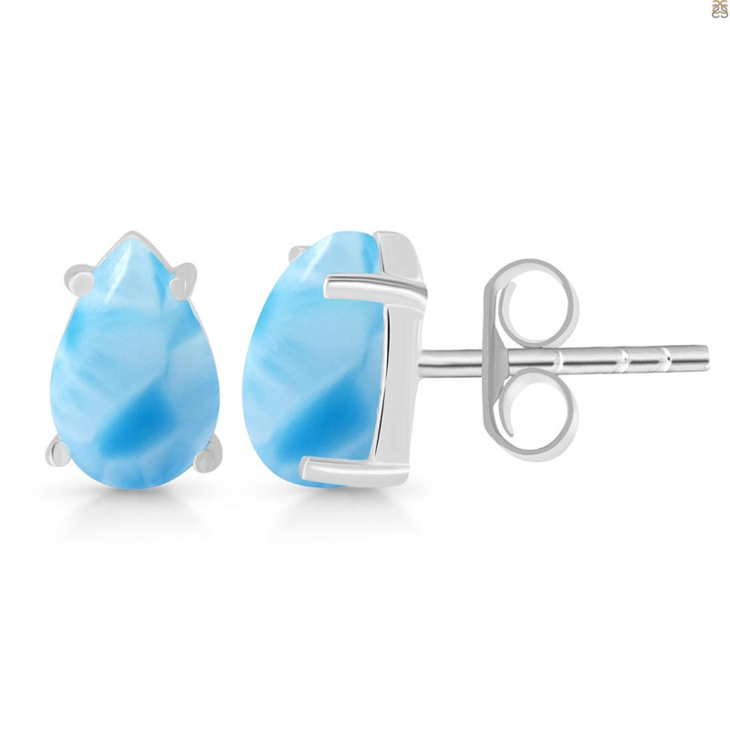 Larimar Stud Earring