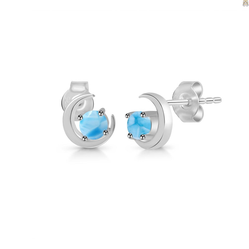 Larimar Stud Earring 