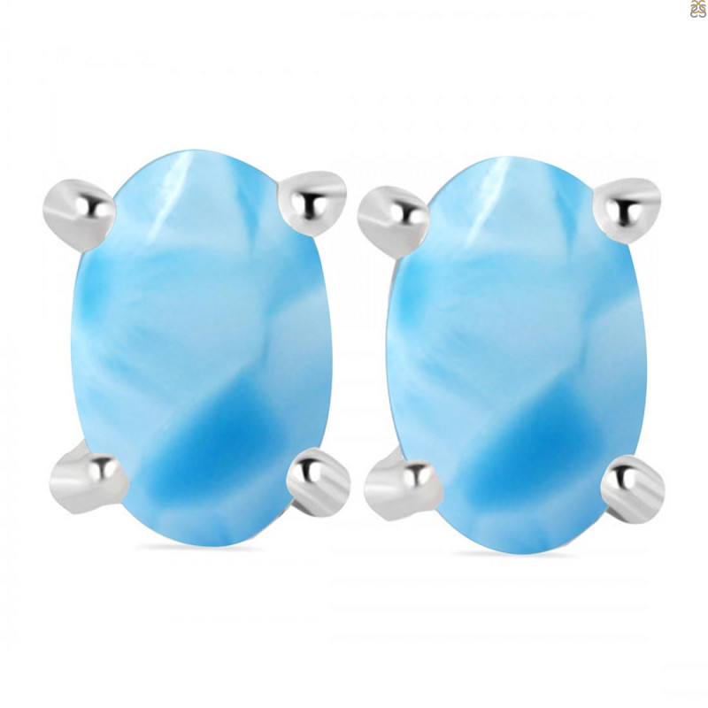 Larimar Stud Earring LAR-RDE-1369.