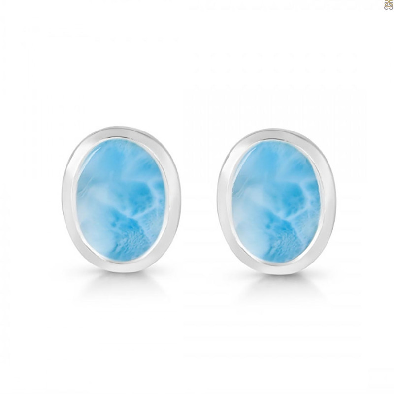 Larimar Stud Earring LAR-RDE-1377.