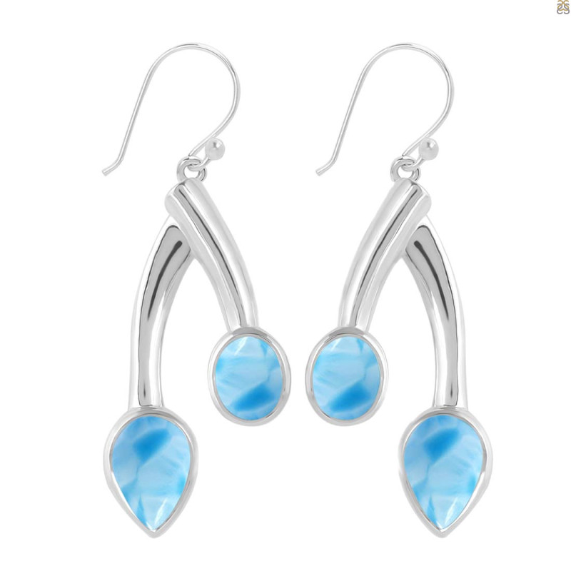 Larimar Earring