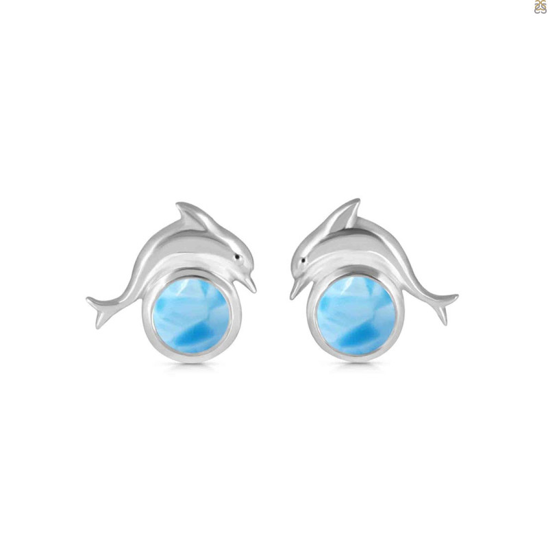 Larimar Stud Earring LAR-RDE-317.