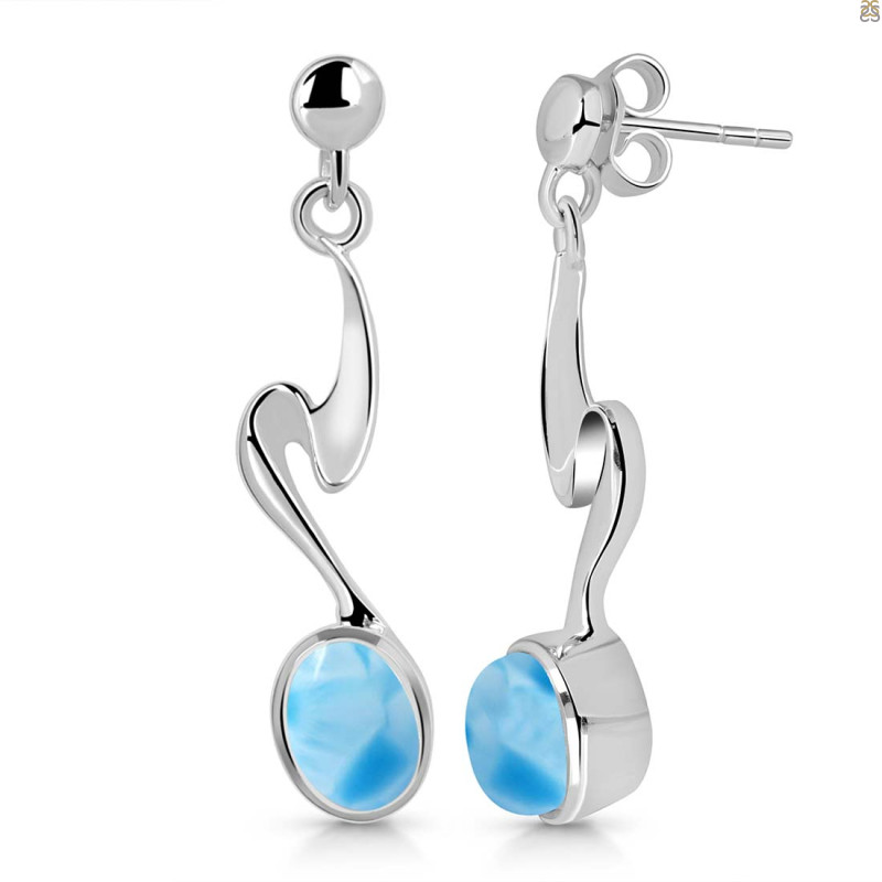 Larimar Earring