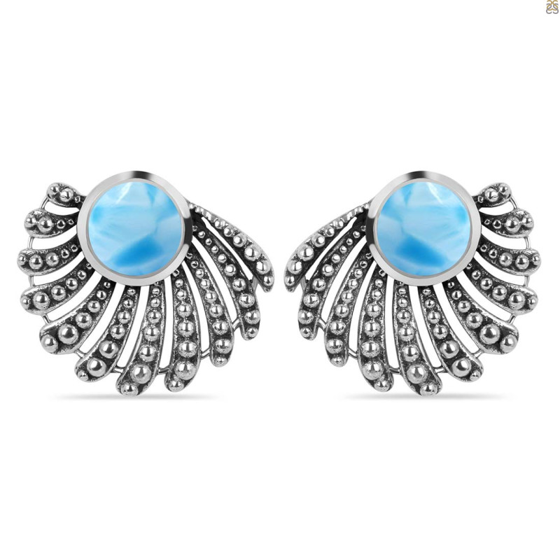 Larimar Stud Earring LAR-RDE-71.