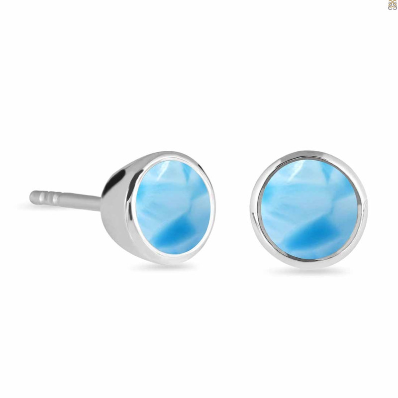 Larimar Stud Earring
