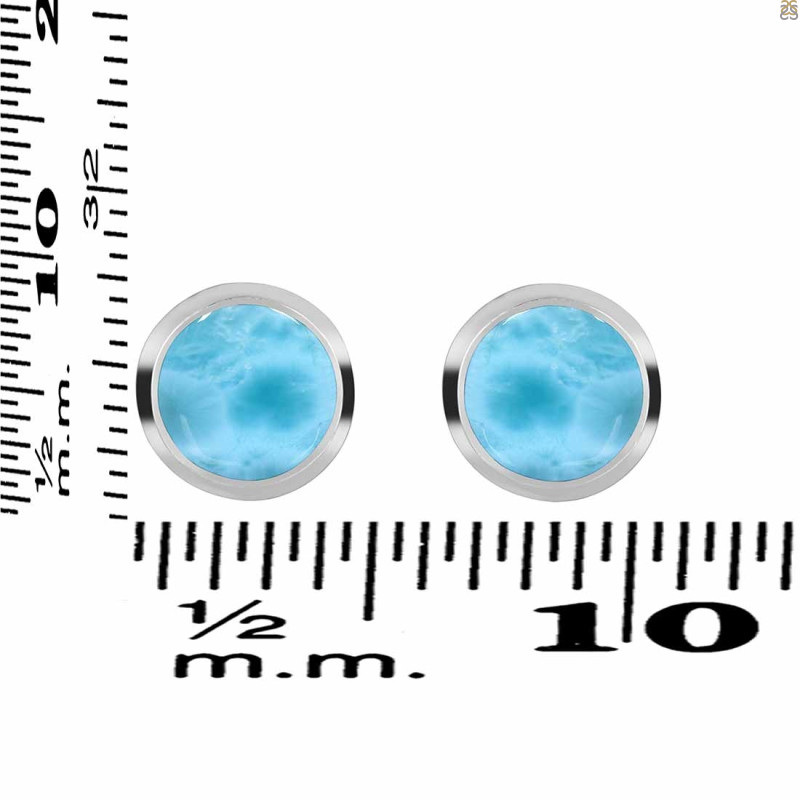 Larimar Stud Earring LAR-RDE-724.