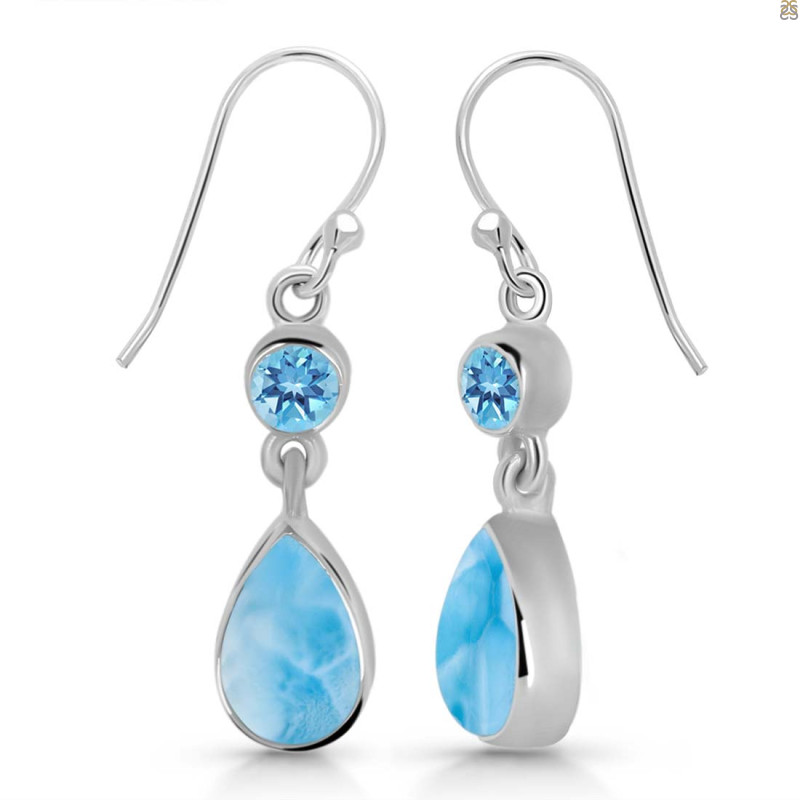 Larimar & Blue Topaz Earring