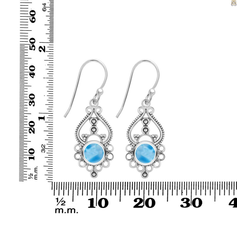 Larimar Earring LAR-RDE-90.