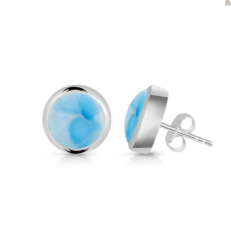 Larimar Stud Earring