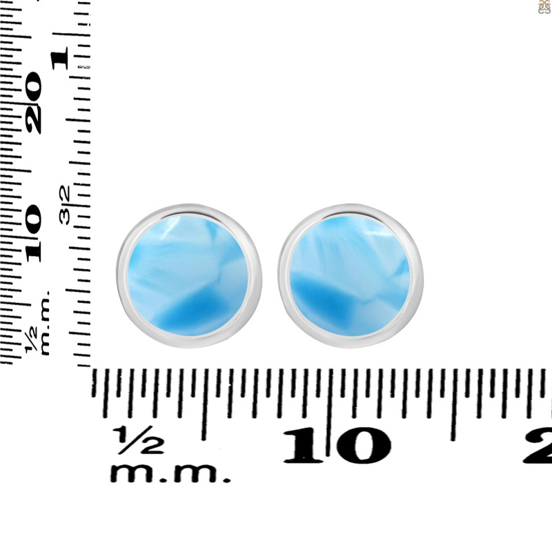 Larimar Stud Earring LAR-RDE-994.