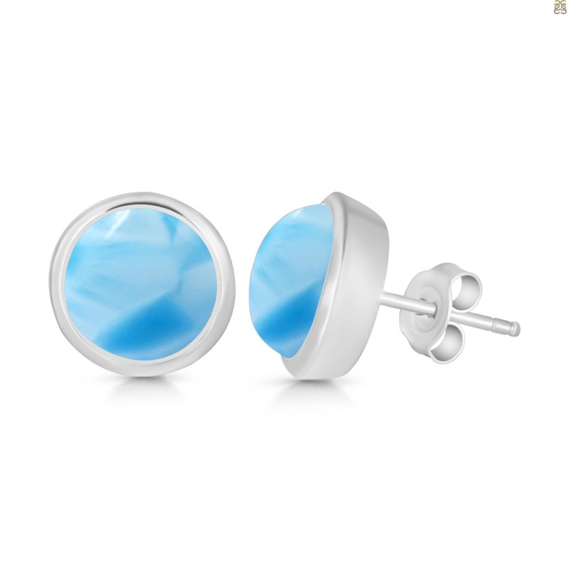 Larimar Stud Earring