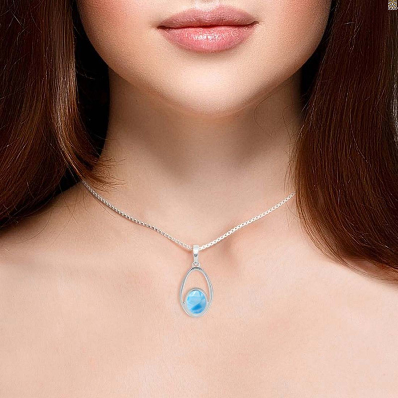 Larimar Pendant LAR-RDEP-116.