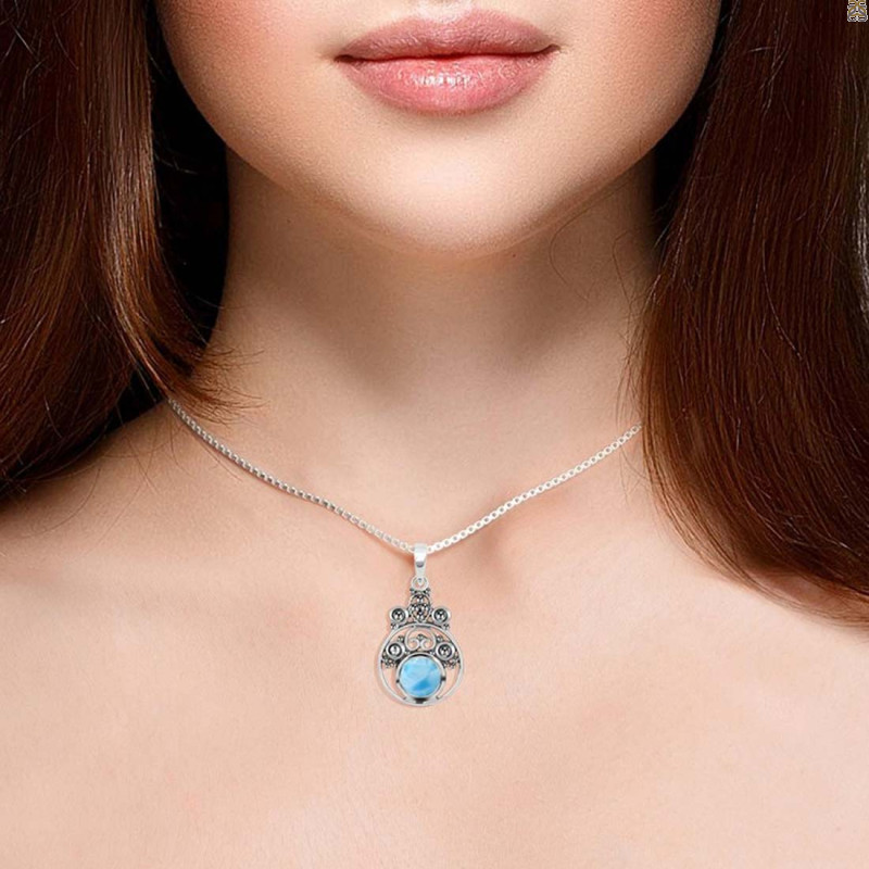 Larimar Pendant