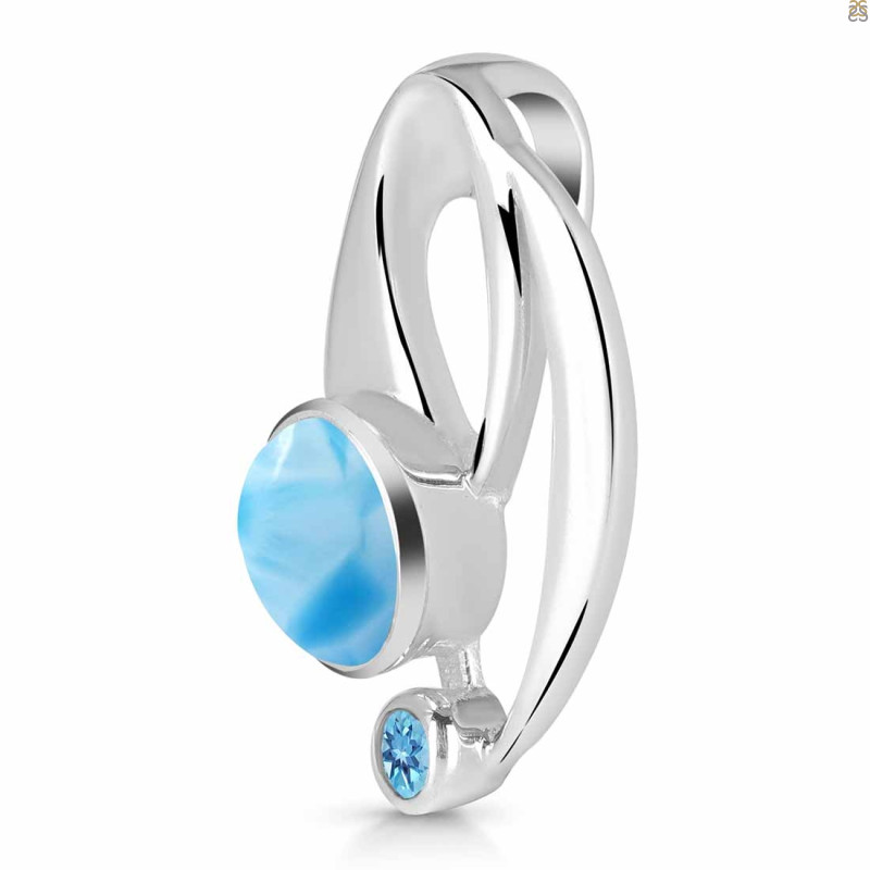 Larimar & Blue Topaz Pendant