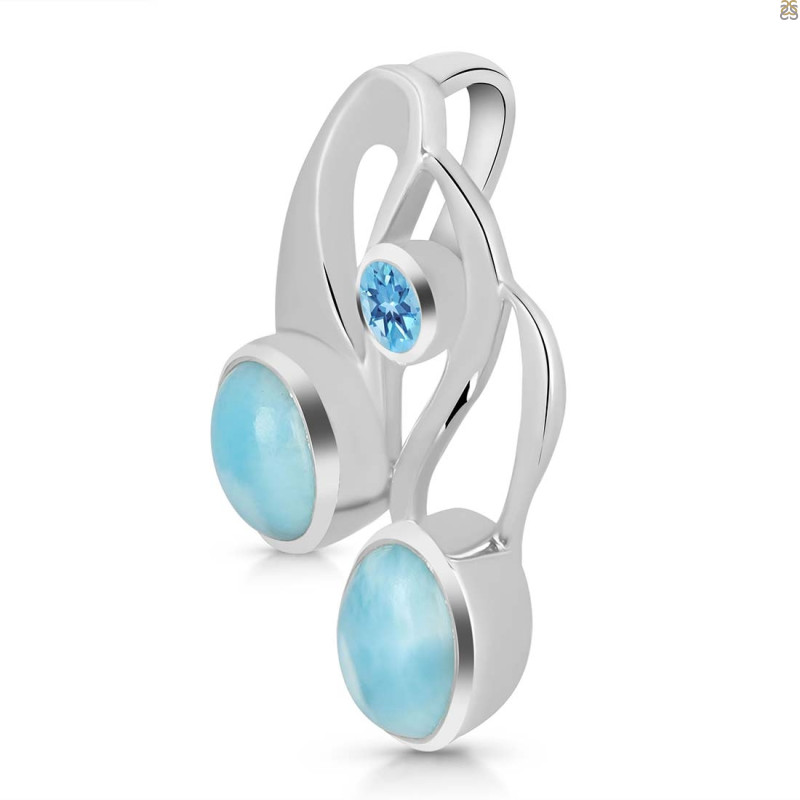 Larimar & Blue Topaz Pendant