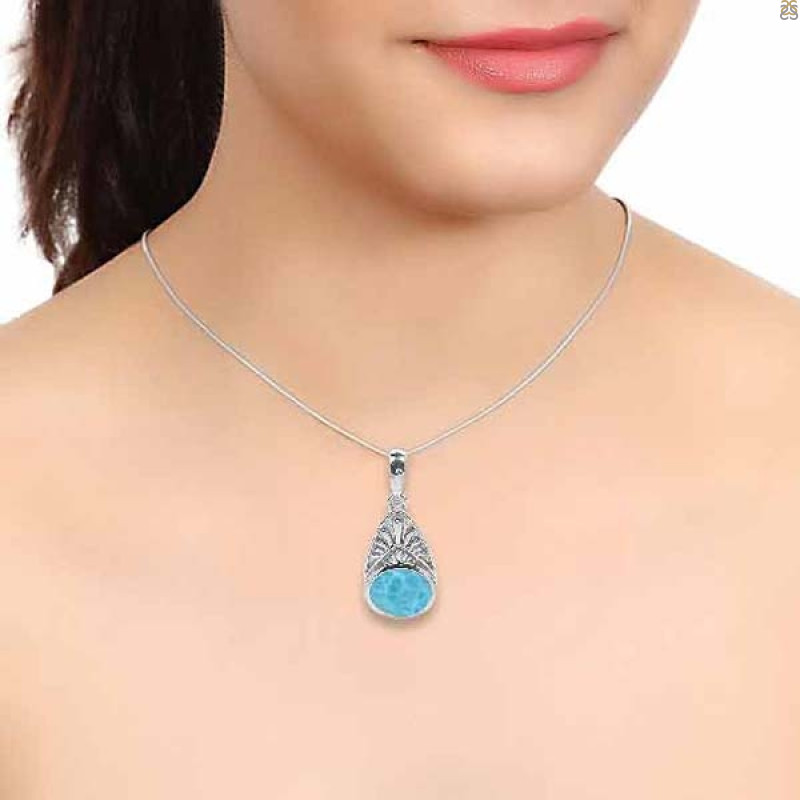 Larimar Pendant LAR-RDP-345.