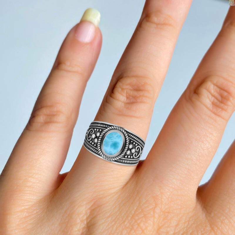 Larimar Ring LAR-RDR-1010.