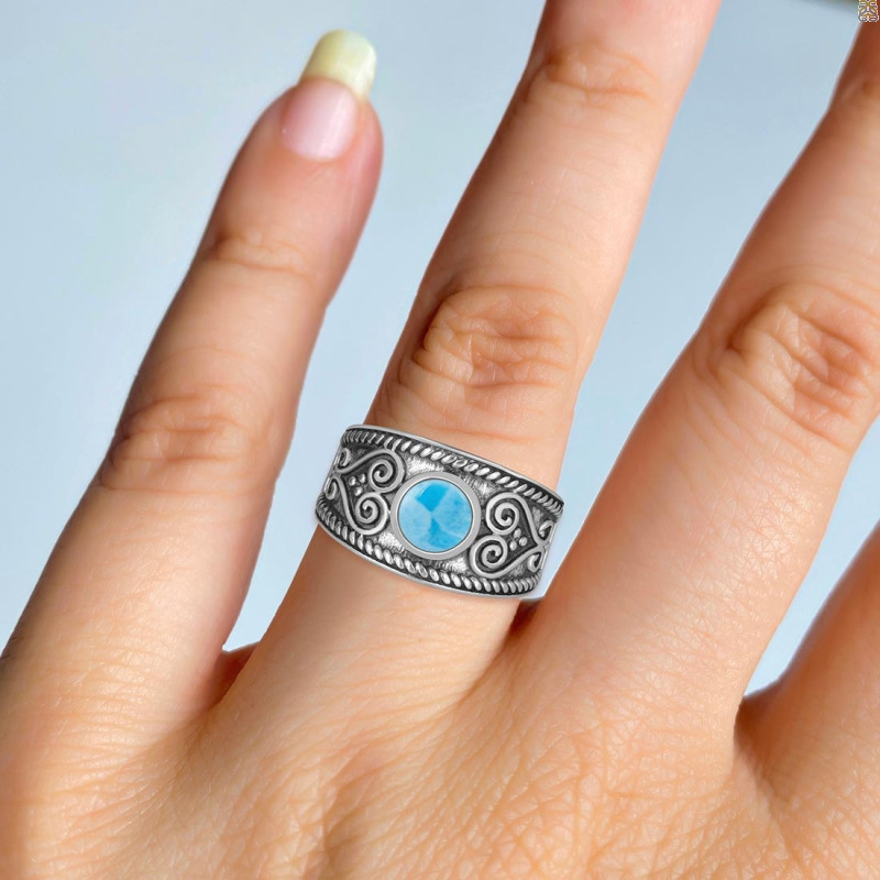 Larimar Ring LAR-RDR-1084.