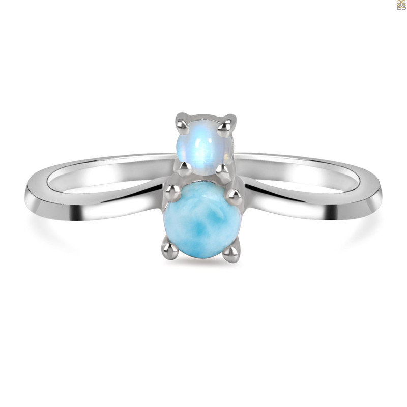 Larimar & Moonstone Ring LAR-RDR-1506-RBM.