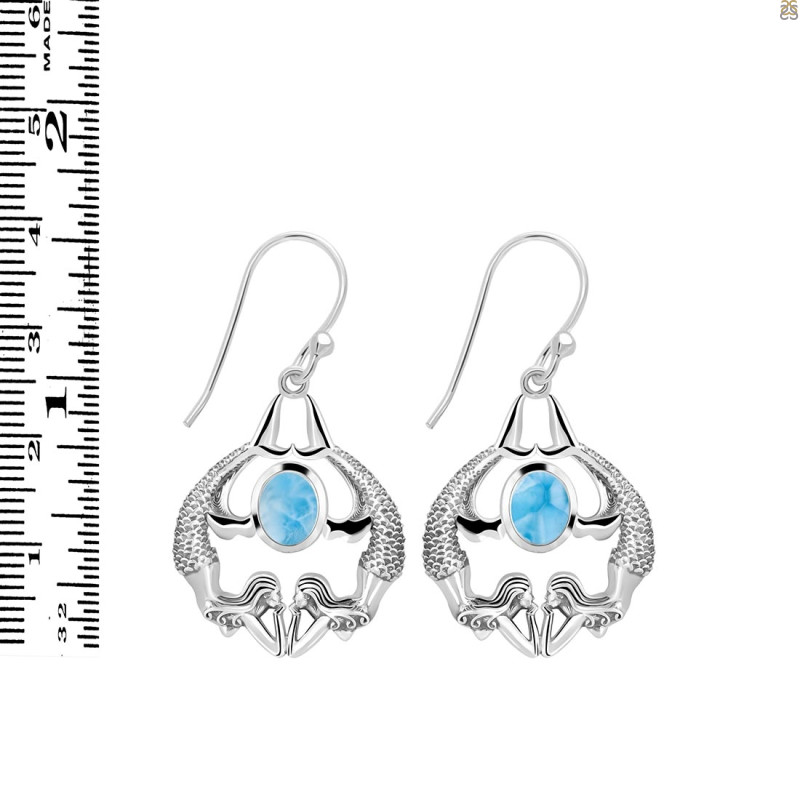 Larimar Mermaid Earring LAR-RUE-38.