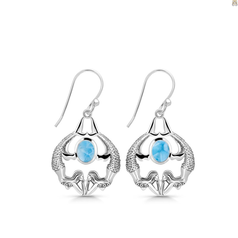 Larimar Mermaid Earring LAR-RUE-38.