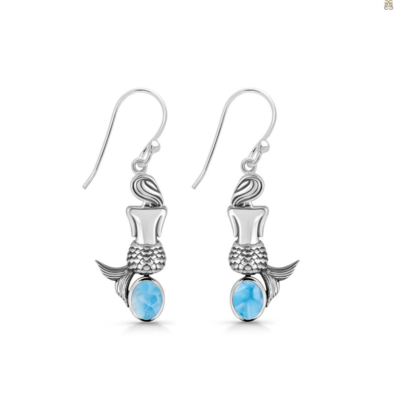 Larimar Mermaid Earring LAR-RUE-43.