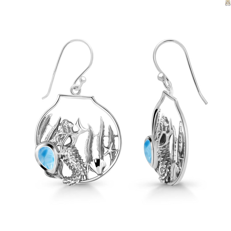Larimar Sea Life Earring